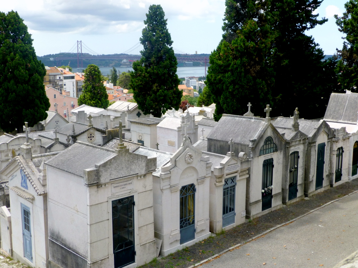 ein bedeutender städtischer Friedhof, Cemiterio dos Prazeres ("Friedhof der Freuden"), errichtet 1833 infolge einer Cholera-Epidemie und der behördlichen Anordnung, dass Begräbnisse an zentral gelegenen Orten stattfinden müssen
